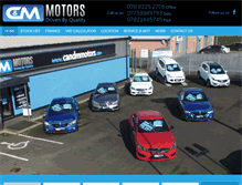 Tablet Screenshot of candmmotors.com